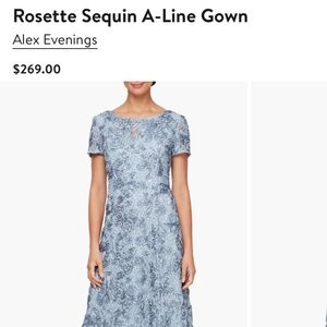 Max Evenings A-line sequence gown